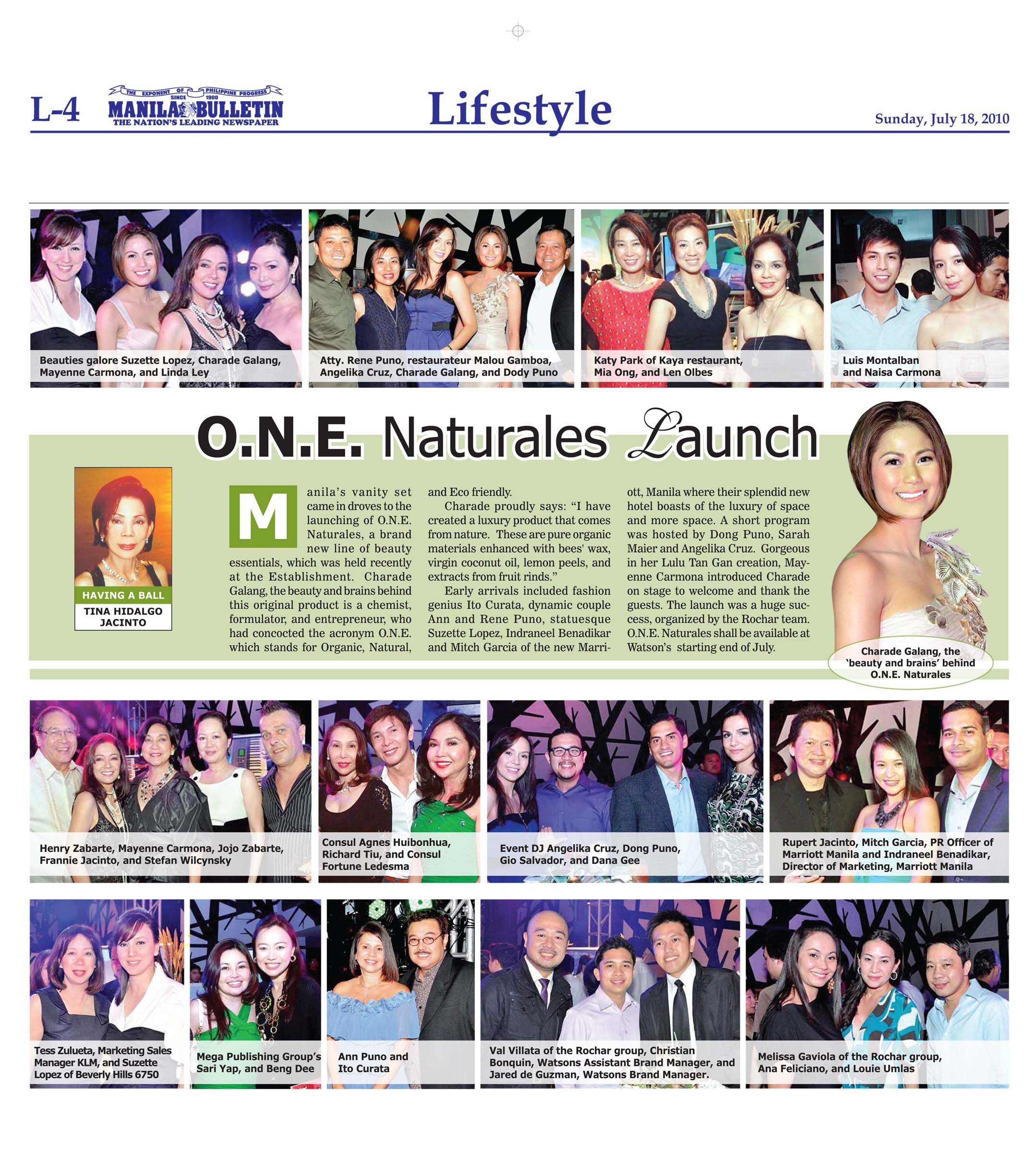 ONE Naturales Launch