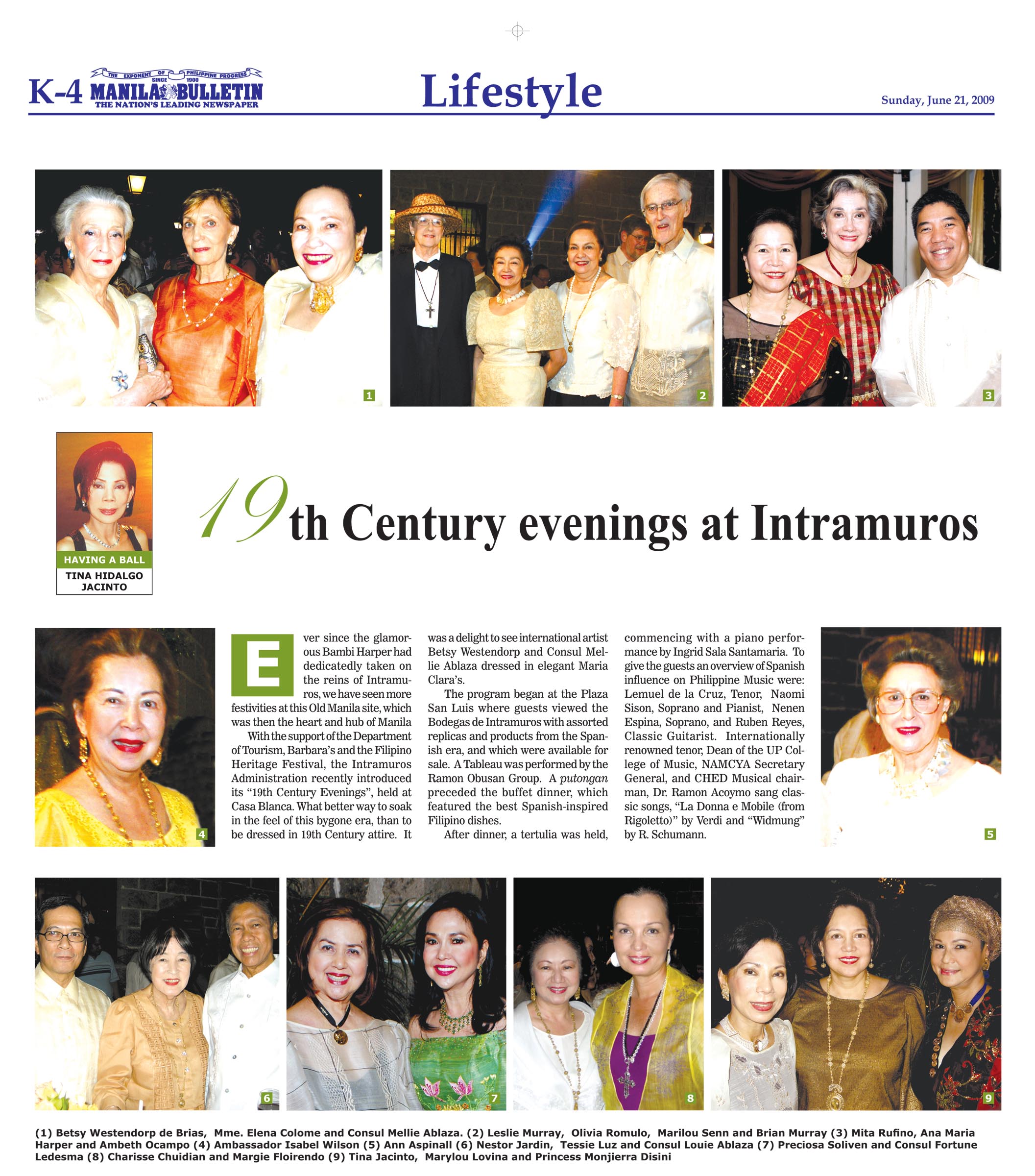 19th Century evenings at Intramuros